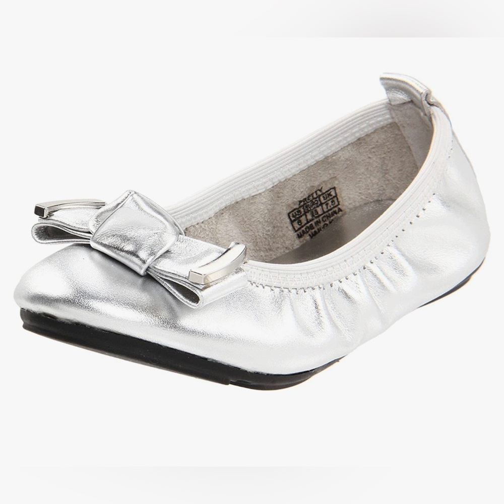 New in box Cole Haan Kids Party Ballet Flats - Silver